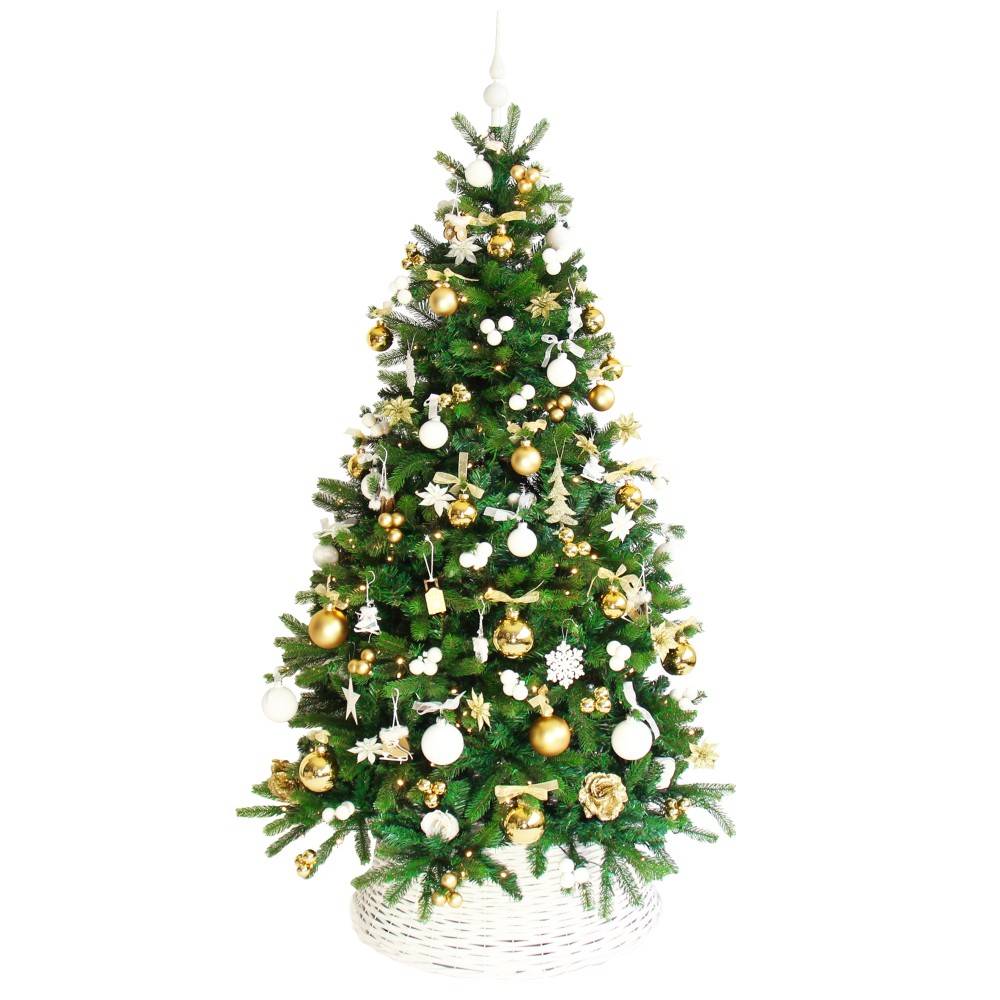 Sapin Pack or et blanc