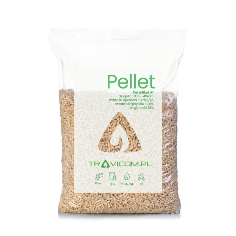 Pellet drzewny sosnowy 6 mm – 15 kg